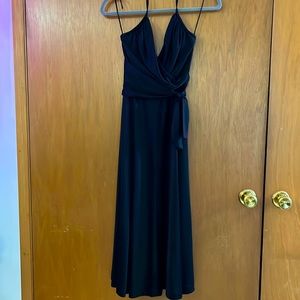 Vintage 1970s wrap halter cocktail dress